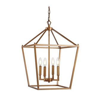 Pagodabulb Lantern Metal Led Pendant