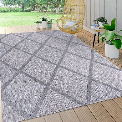 Salines Diamond Trellis Indoor/outdoor Area Rug