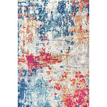 Pebble Marbled Abstract Area Rug