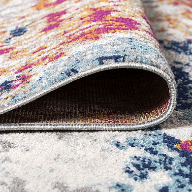 Pebble Marbled Abstract Area Rug