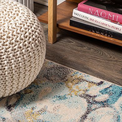 Pebble Marbled Abstract Area Rug