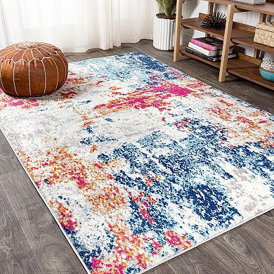 Pebble Marbled Abstract Area Rug