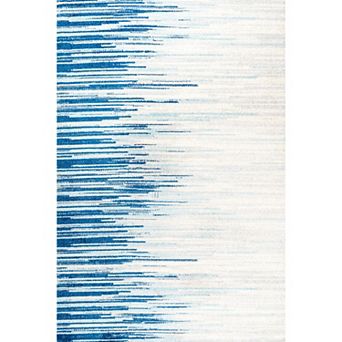 Linear Modern Half Stripe Area Rug