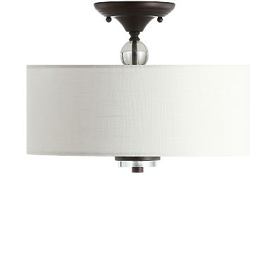 Marc Metal/crystal Led Semi Flush Mount