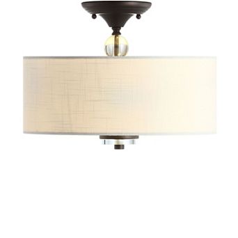 Marc Metal/crystal Led Semi Flush Mount