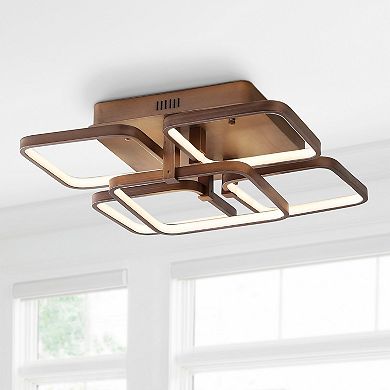 Sebastian Integrated Led Metal Flush Mount Ceiling Light