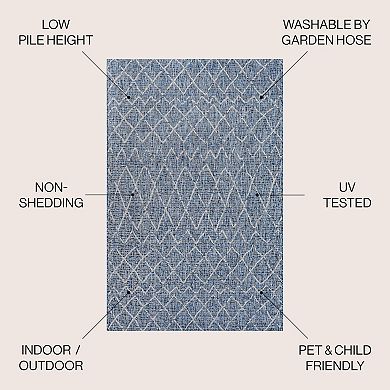 Madaba Moroccan Trellis Indoor/outdoor Area Rug