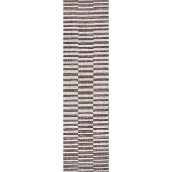 Sukie Modern Offset Stripe Indoor/outdoor Area Rug