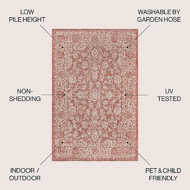 Algaida Moroccan Diamond Shag Area Rug
