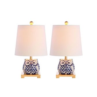 Justina Ceramic Mini Led Table Lamp (set Of 2)