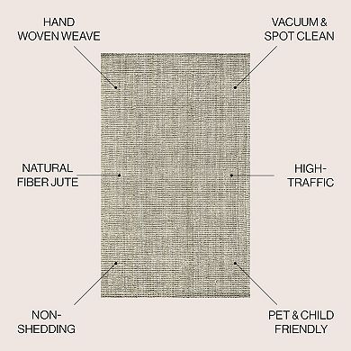 Pata Hand Woven Chunky Jute Area Rug