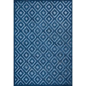 Portmany Neutral Diamond Trellis Indoor/outdoor Area Rug