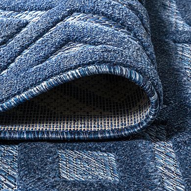 Portmany Neutral Diamond Trellis Indoor/outdoor Area Rug