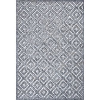 Portmany Neutral Diamond Trellis Indoor/outdoor Area Rug
