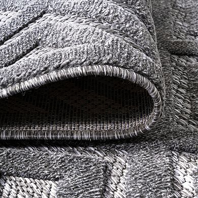 Portmany Neutral Diamond Trellis Indoor/outdoor Area Rug