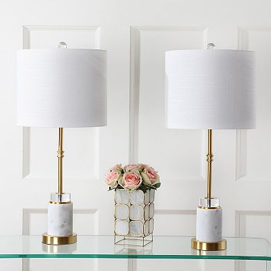 Harper Marblecrystal Led Table Lamp (set Of 2)