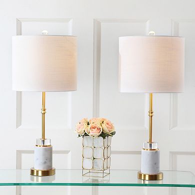 Harper Marblecrystal Led Table Lamp (set Of 2)