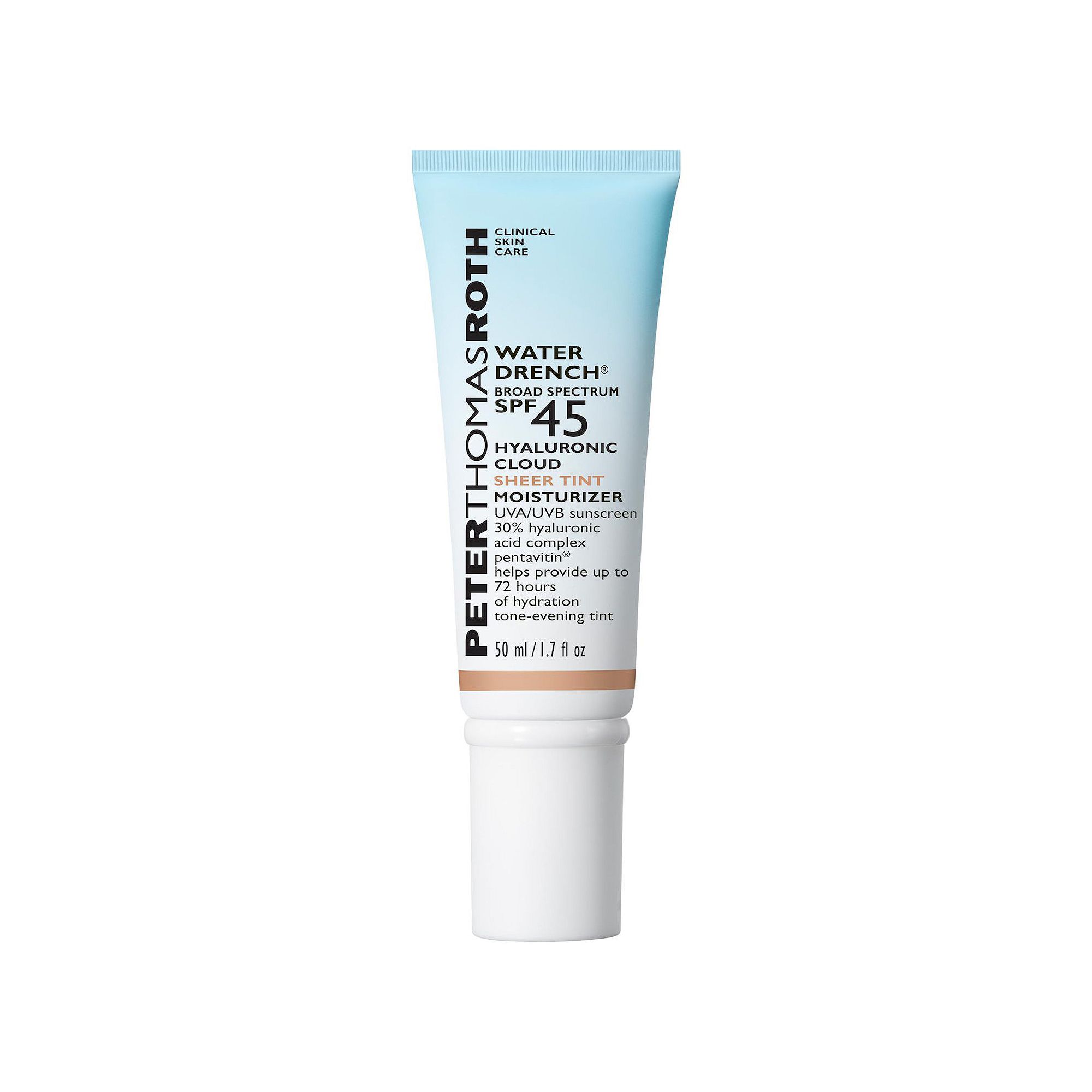 Peter Thomas Roth Water Drench Hyaluronic Cloud Sheer Tint Moisturizer Broa