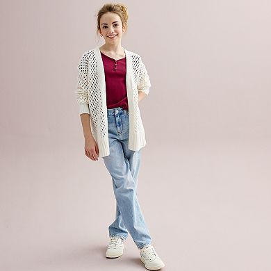 Girls 6-20 SO® High-Rise '90s Straight Jeans in Regular & Plus Size