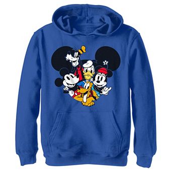 Disney's Mickey Mouse And Friends Grouped Together Boys Graphic Hoodie