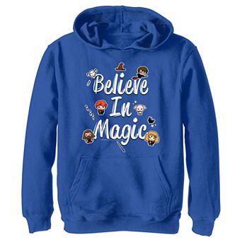 Boys Harry Potter Chibi Believe In Magic Graphic Hoodie