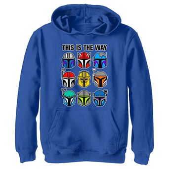 Boys The Mandalorian This Is The Way Helmets Graphic Hoodie