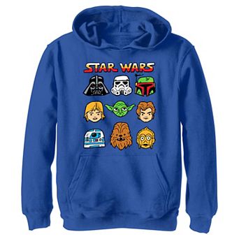 Boys Star Wars Heads Lineup Graphic Hoodie