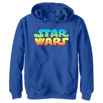 Boys Star Wars Gradient Title Logo Graphic Hoodie