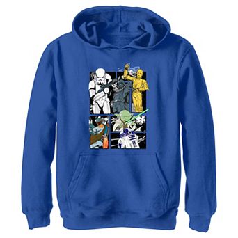 Boys Star Wars Comic Page Style Poster Graphic Hoodie