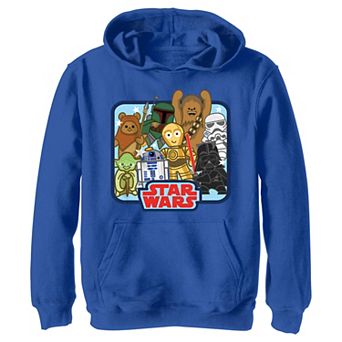 Boys Star Wars Cute Characters Graphic Hoodie