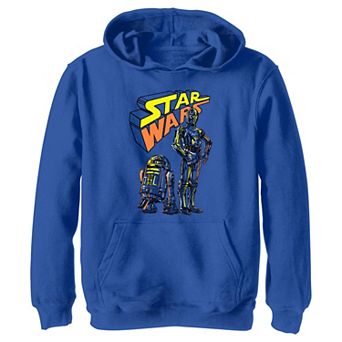 Boys Star Wars Shiny Droids Graphic Hoodie