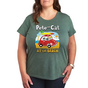 Plus Pete the Cat At The Beach Graphic Tee