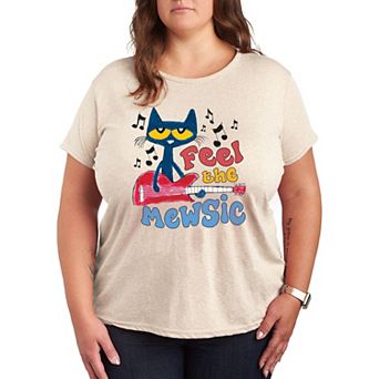 Plus Pete the Cat Feel The Mewsic Graphic Tee