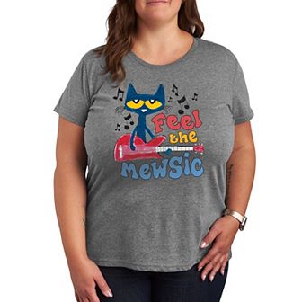 Plus Pete the Cat Feel The Mewsic Graphic Tee
