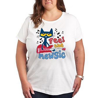 Plus Pete the Cat Feel The Mewsic Graphic Tee