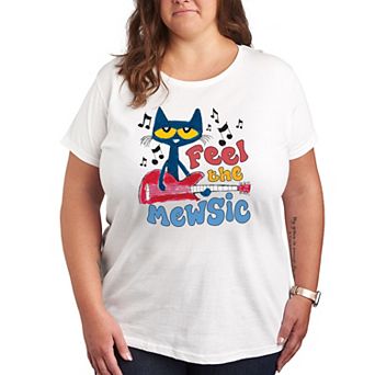 Plus Pete the Cat Feel The Mewsic Graphic Tee