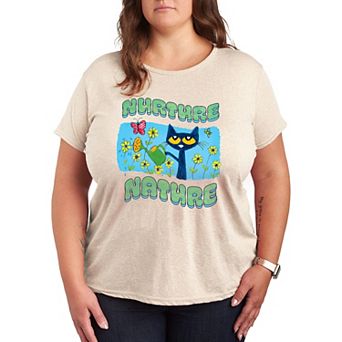 Plus Pete the Cat Nurture Nature Graphic Tee