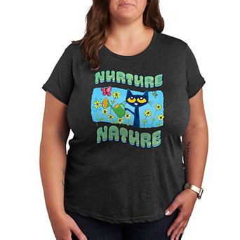 Plus Pete the Cat Nurture Nature Graphic Tee