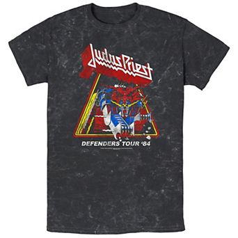Men's Judas Priest Defenders Tour 84 Mineral Wash Graphic Tee
