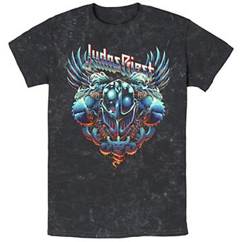 Men's Judas Priest Art Mineral Wash Graphic Tee