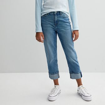 Girls 6-20 SO® High Rise 90's Cuffed Hem Jeans in Regular & Plus Size