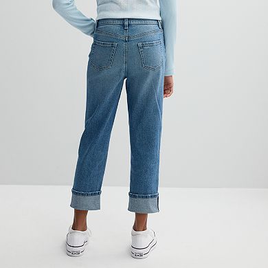 Girls 6-20 SO® High Rise 90's Cuffed Hem Jeans in Regular & Plus Size