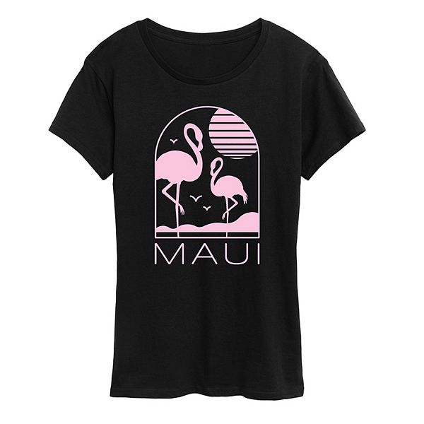 Women's Maui Flamingos Graphic Tee
