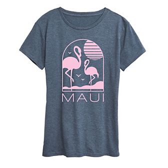 Women's Maui Flamingos Graphic Tee