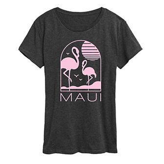 Women's Maui Flamingos Graphic Tee