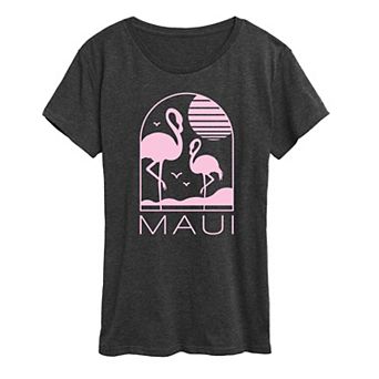 Women's Maui Flamingos Graphic Tee
