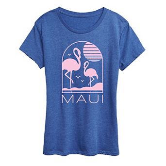 Women's Maui Flamingos Graphic Tee