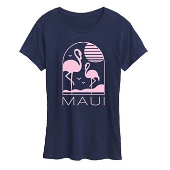 Women's Maui Flamingos Graphic Tee