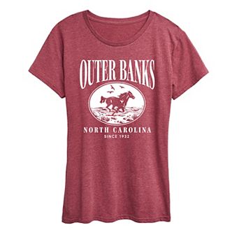 Women's Outer Banks Running Horse Graphic Tee