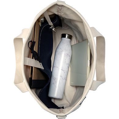 Lands' End Inside Out Canvas Tote Bag